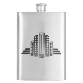 Einfach Deko-silberne Flasche Flachmann