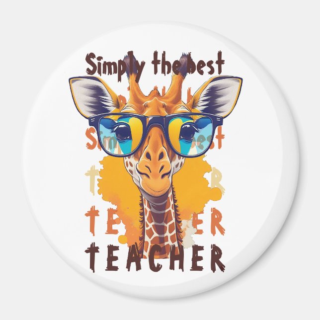 Einfach der beste LEHRER Magnet (Vorne)