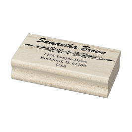 Einfach Design mit Vintager Grenze + Ihre Ideen Gummistempel