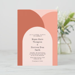 Einfach die Arches zum Hochzeitsempfang blush Einladung