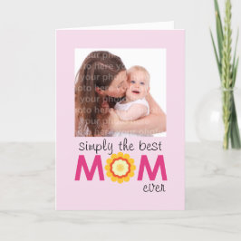 Einfach die beste MAMA, die jemals Rosa-Lila-Mutte Karte