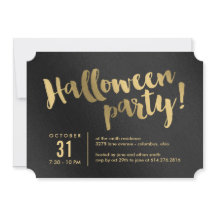 Einfach die Einladung von Halloween-Party entschlü