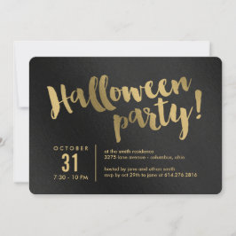 Einfach die Einladung von Halloween-Party entschlü