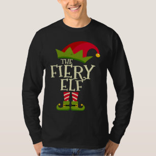 Einfach Die Feurige Elf Weihnachtskostüm-Familieng T-Shirt