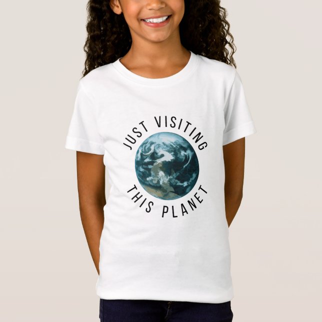Einfach diesen Planeten besuchen T-Shirt (Vorderseite)
