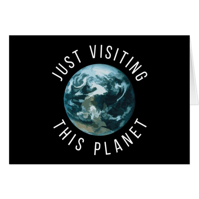 Einfach diesen schwarzen Planeten besuchen (Vorderseite (Horizontal))