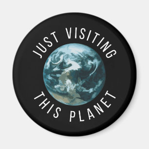 Einfach diesen schwarzen Planeten besuchen Magnet