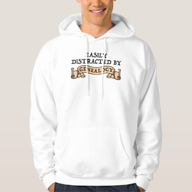 Einfach Durch Genealogie Ablenkbar Hoodie (Vorderseite)