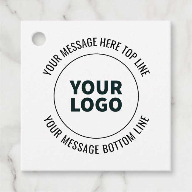 Einfach durch Ihr Logo oder Bild ersetzen Geschenkanhänger (Vorderseite)