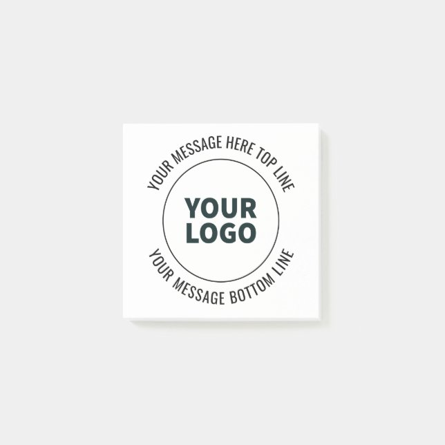 Einfach durch Ihr Logo oder Bild ersetzen Post-it Klebezettel (Vorderseite)