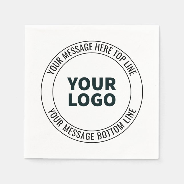 Einfach durch Ihr Logo oder Bild ersetzen Serviette (Vorderseite)