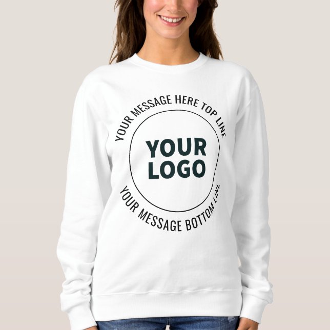Einfach durch Ihr Logo oder Bild ersetzen Sweatshirt (Vorderseite)