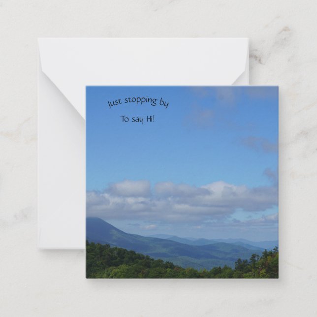 Einfach durch Notizkarte anhalten Mitteilungskarte (Vorderseite)