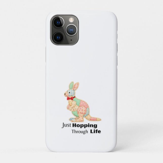 Einfach Durchs Leben Hüpfen Känguru-Design Case-Mate iPhone Hülle (Rückseite)
