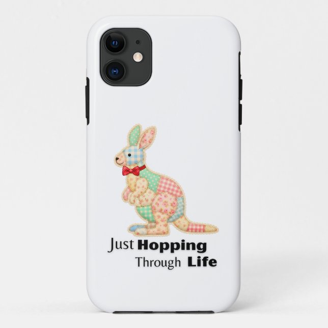 Einfach Durchs Leben Hüpfen Känguru-Design Case-Mate iPhone Hülle (Rückseite)