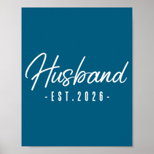 Einfach Ehemann Est Herr Frau Verheiratet Poster