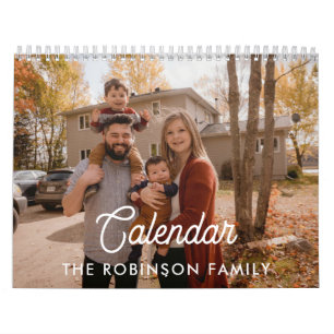 Einfach eigenes benutzerdefiniertes Familienfoto e Kalender
