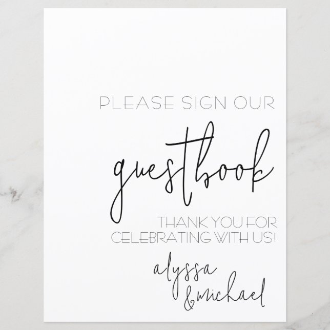 Einfach ein einfaches Gästebuch (Vorderseite)