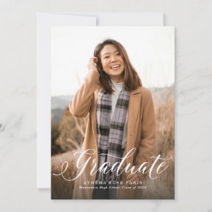 Einfach ein Foto Abschluss Ankündigung