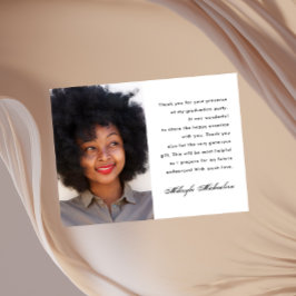 Einfach ein Foto Vielen Dank Message Abschluss Postkarte