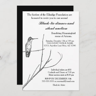 Einfach ein Hummingbird auf einem Stock einladen Einladung