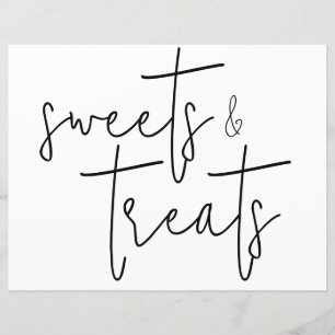 Einfach ein kurzes Dessert Tafelzeichen