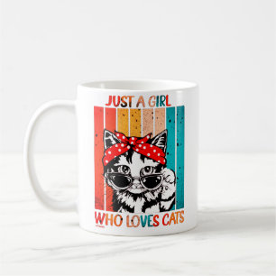 EINFACH EIN MÄDCHEN, DAS LIEBEN KATZT lustige nied Kaffeetasse