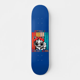 EINFACH EIN MÄDCHEN, DAS LIEBEN KATZT lustige nied Skateboard