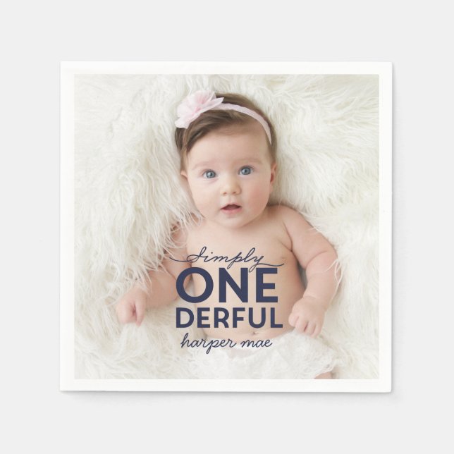 EINFACH EINFACH EINDEUTIG WUNDERSCHÖNES PAPIER NAP SERVIETTE (Vorderseite)