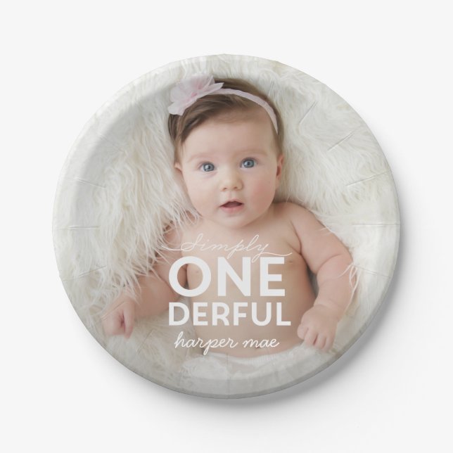 EINFACH EINFACH EINFACH, WUNDERBAR PAPPTELLER (Vorderseite)