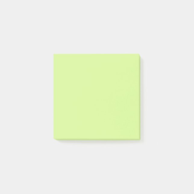 Einfach einfaches Neon-Limettengrün Post-it Klebezettel (Vorderseite)