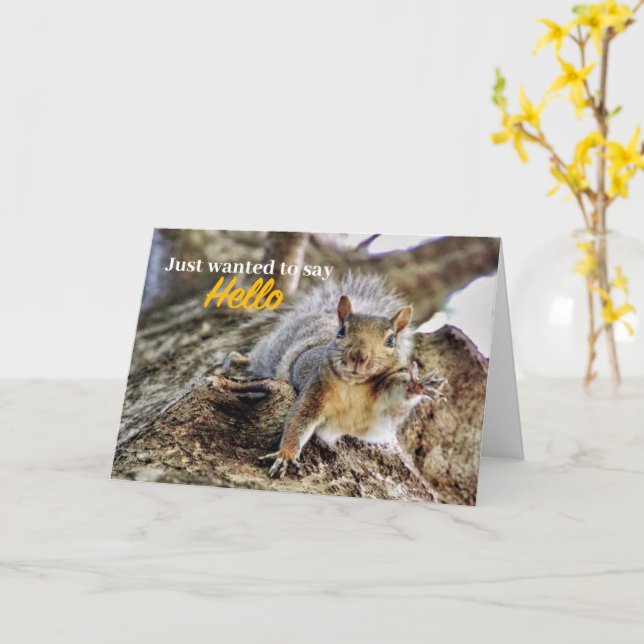 Einfach eintauchen, um Hallo-Karte zu sagen Karte (Gelbe Blume)