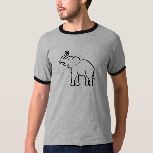 Einfach Elefant T-Shirt (Vorderseite)