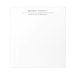 Einfach Elegant Attraktiv Minimalistisch Notizblock