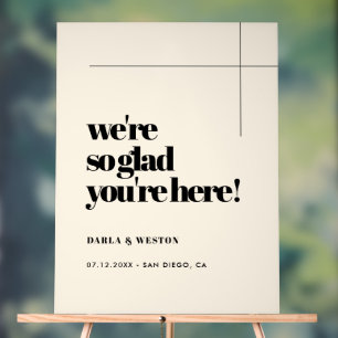 Einfach, elegant & chic Freuen Sie sich auf Ihren  Acrylschild