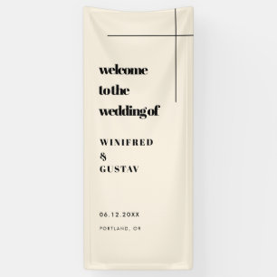 Einfach Elegant & Chic Willkommen zu unserer Hochz Banner