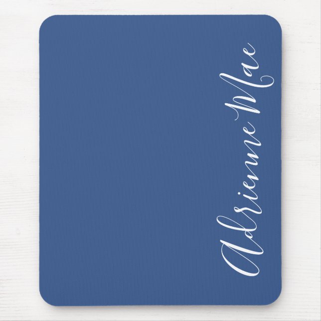 Einfach elegant Classic Blue Personalisiert Mousepad (Vorne)