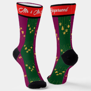 Einfach Elegant erstes Weihnachten Paar Socken