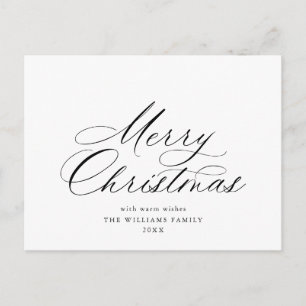 Einfach Elegant Frohe Weihnachten Gruß Feiertag Postkarte