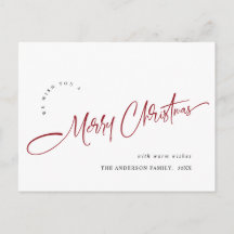 Einfach Elegant frohe Weihnachten Grußurlaub