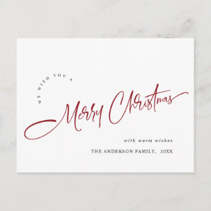 Einfach Elegant frohe Weihnachten Grußurlaub Postkarte