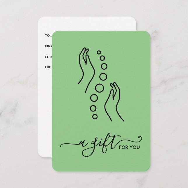 Einfach elegant Geschenkgutschein für kleine Chiro (Vorne/Hinten)