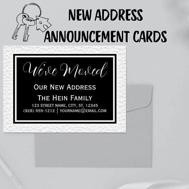 Einfach elegant haben wir den Adresswechsel versch Ankündigung (New Address Announcement Cards)
