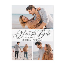 Einfach elegant Hochzeit Save the Date 3 Foto