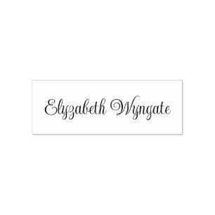 Einfach Elegant Minimalistisch #13 Nur Schriftname Permastempel