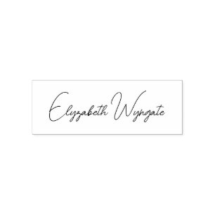 Einfach Elegant Minimalistisch #23 Nur Schriftname Permastempel