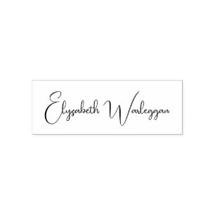 Einfach Elegant Minimalistisch #42 Nur Schriftname Permastempel