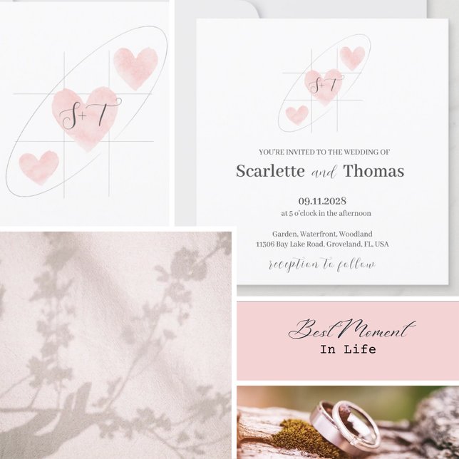 Einfach elegant Minimalistisch Einladung (Von Creator hochgeladen)