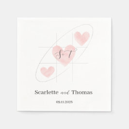 Einfach elegant Minimalistisch Serviette