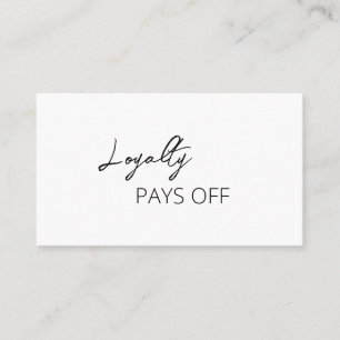 Einfach elegant modern treuekarte